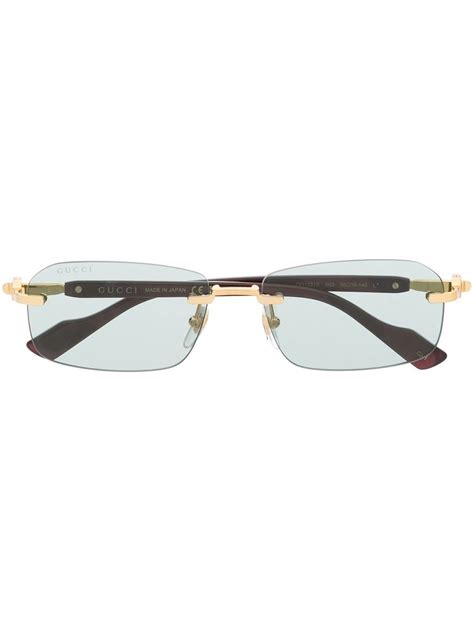 gucci rimless eyeglasses|gucci rectangular eyeglasses.